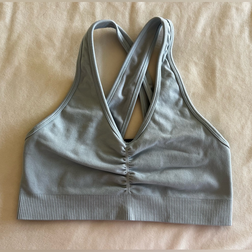 Alphalete Amplify Light Blue Sports Bra